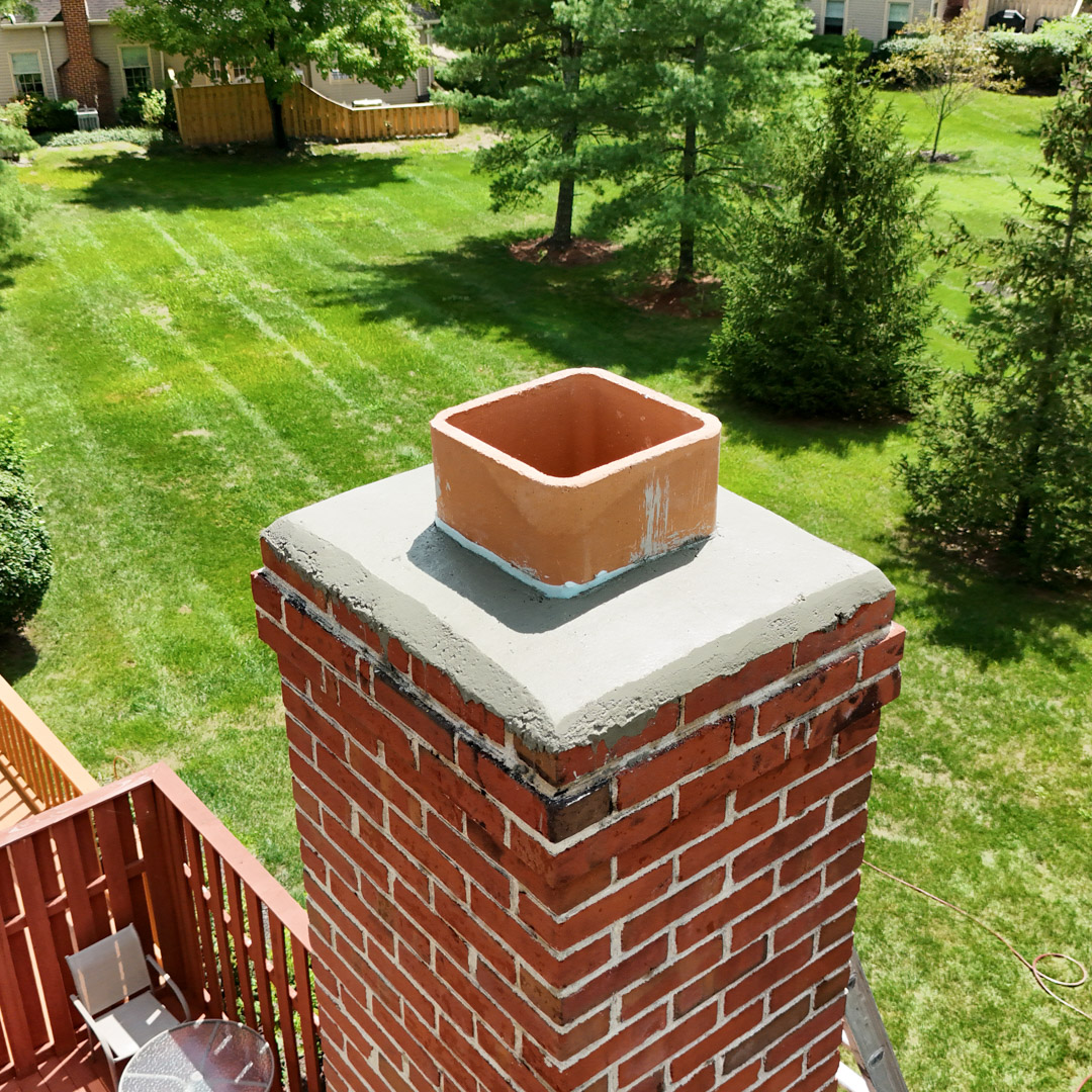 Professional chimney crown repairs and rebuilding in Columbus OH & Reynoldsburg OH