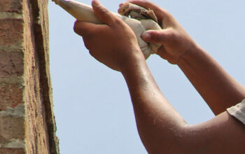 Masonry repointing services in Sunbury, OH.