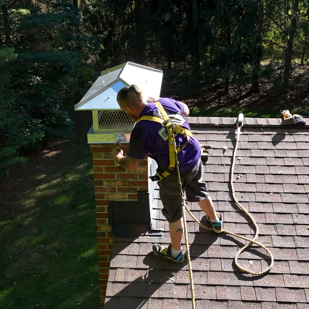 Installing chimney caps and other chimney repairs in Galena & Canal Winchester, OH