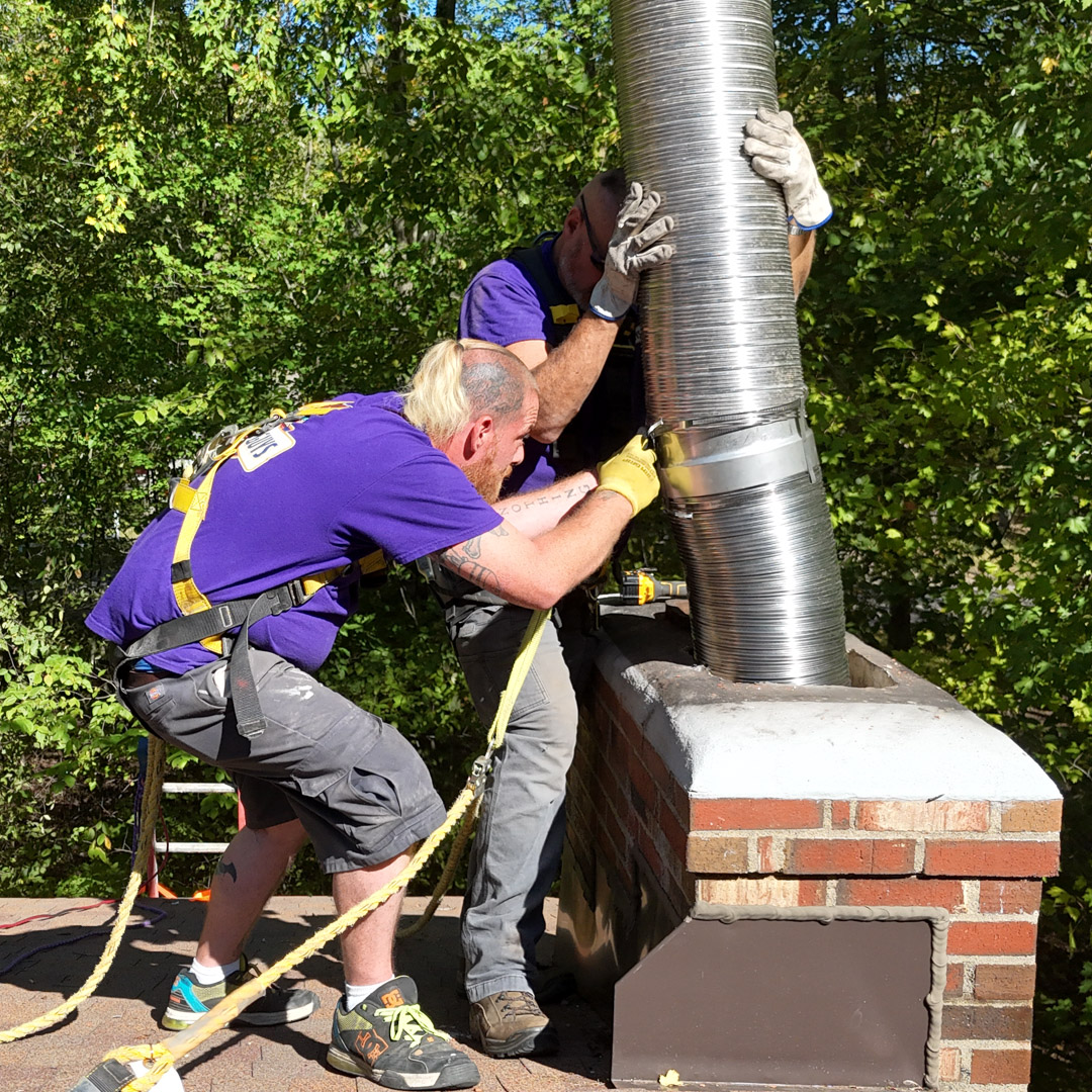 Professional chimney relining and other repairs in Worthington, OH